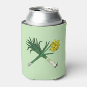 Leek und Daffodil Crossed Dosenkühler (Kanne Vorderseite)