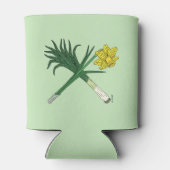 Leek und Daffodil Crossed Dosenkühler (Rückseite)