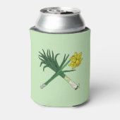 Leek und Daffodil Crossed Dosenkühler (Kanne Rückseite)