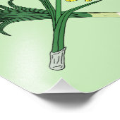 Leek und Daffodil Crossed Fotodruck (Ecke)