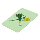 Leek und Daffodil Crossed Magnet (Linke Seite)