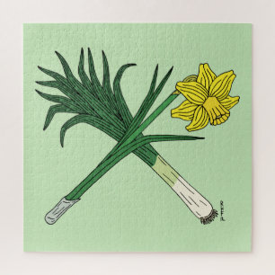 Leek und Daffodil Crossed Puzzle