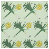 Leek und Daffodil Crossed Stoff (Muster)