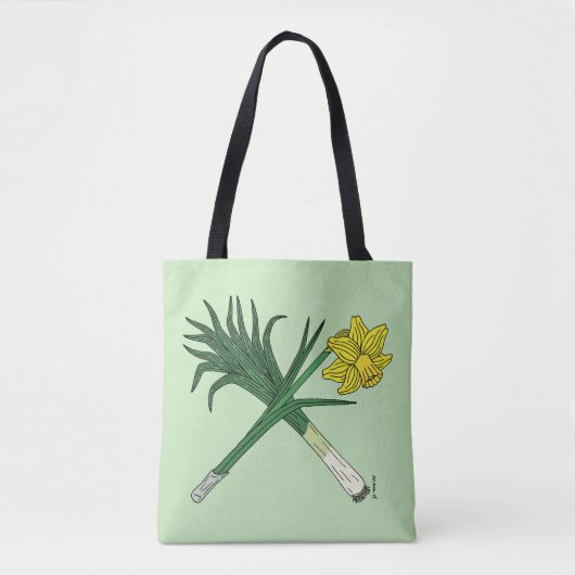 Leek und Daffodil Crossed Tasche (Vorderseite)