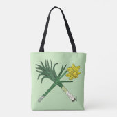 Leek und Daffodil Crossed Tasche (Rückseite)