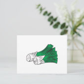Leeks Postkarte (Stehend Vorderseite)