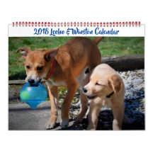 Leeloo & Winston Large 2 Page Calendar