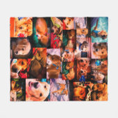 Leeloo & Winston Montage Fleece Blanket [Sangria] (Vorderseite (Horizontal))