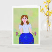 LeeMarie's kreatives Design Karte (Gelbe Blume)