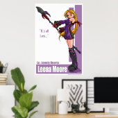 Leena Moore: "Es ist alles Lügen." Poster (Heimbüro)