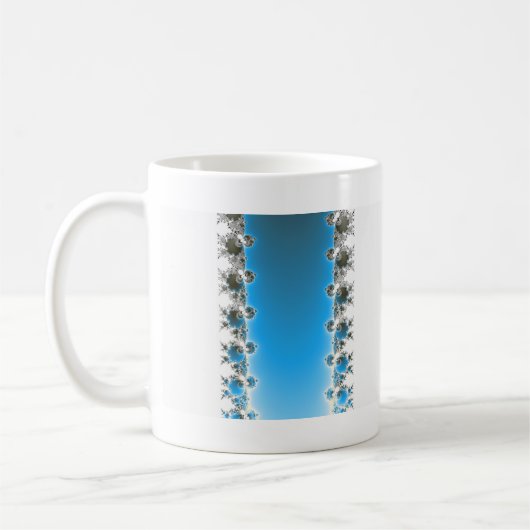 Leenece - Blaues Fraktal Kaffeetasse (Links)
