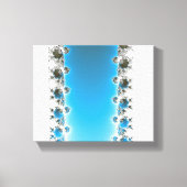 Leenece - Blaues Fraktal Leinwanddruck (Vorderseite)