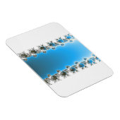 Leenece - Blaues Fraktal Magnet (Rechte Seite)