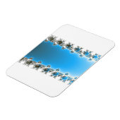 Leenece - Blaues Fraktal Magnet (Linke Seite)