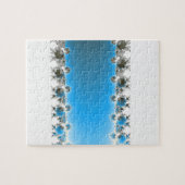 Leenece - Blaues Fraktal Puzzle (Horizontal)
