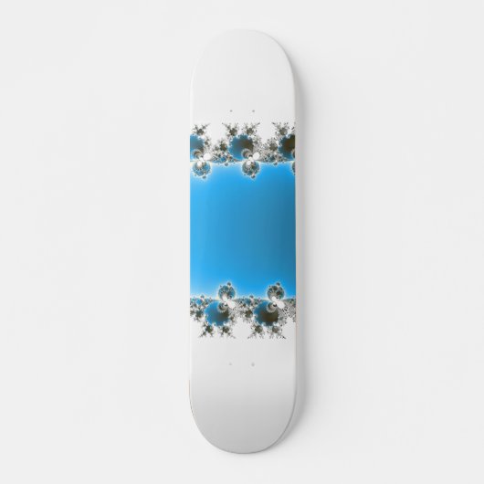 Leenece - Blaues Fraktal Skateboard (Vorne)