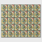 LeeNeigh Stripes Holiday Wrapping Paper Geschenkpapier (Flach)