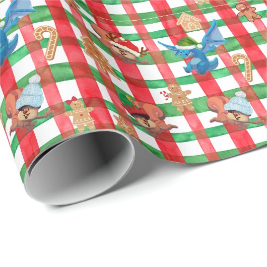 LeeNeighs Friends Holiday Wrapping Paper Geschenkpapier (Rolleneckpunkt)
