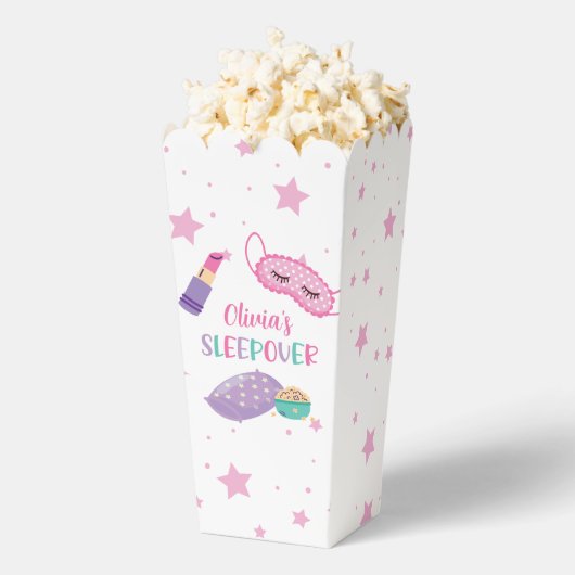 Leepover Schlummer Party rosa lila zwischen Geschenkschachtel (Geplatzt)