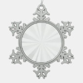 Leer - Erstellen Sie Ihr eigenes Personalisiertes Schneeflocken Zinn-Ornament (Vorderseite)