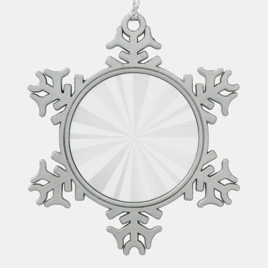 Leer - Erstellen Sie Ihr eigenes Personalisiertes Schneeflocken Zinn-Ornament (Vorderseite)