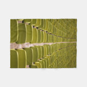 Leer gelber Stuhlplatz Fleecedecke (Vorderseite (Horizontal))