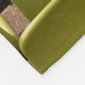 Leer gelber Stuhlplatz Fleecedecke (Ecke)