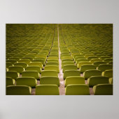 Leer gelber Stuhlplatz Poster (Vorne)