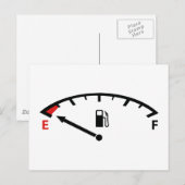 Leer laufen postkarte (Vorne/Hinten)