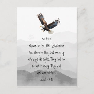 Leer Sie, die auf den Herrn warten Adler Jesaja Postkarte