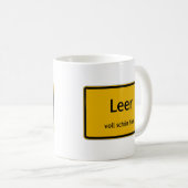 Leer Tasse Kaffeetasse Teetasse (VorderseiteRechts)