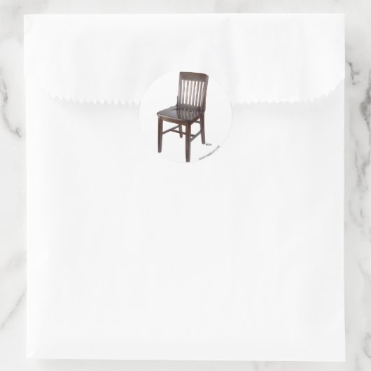 Leer Vorsitz Runder Aufkleber (Tasche)