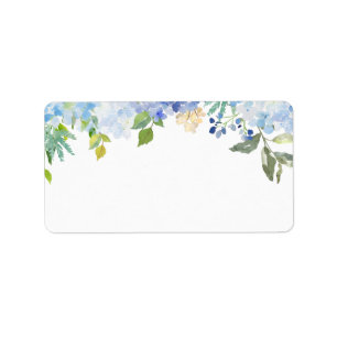 Leeradresse des Carolina-Blüten-Aquarell- Adressaufkleber