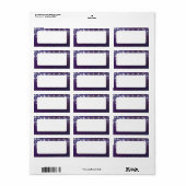 Leeradresse für String Light Abend Adressaufkleber (Vorne)