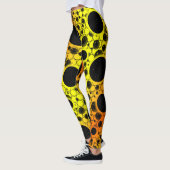 Leerblasen - Gelb/orange Leggings (Links)