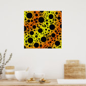 Leerblasen - Gelb/orange Poster (Küche)