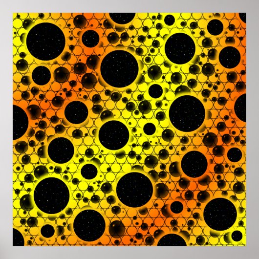 Leerblasen - Gelb/orange Poster (Vorne)