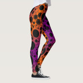 Leerblasen - Lila/orange Leggings (Rechts)