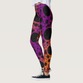 Leerblasen - Lila/orange Leggings (Links)