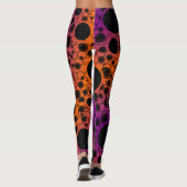 Leerblasen - Lila/orange Leggings (Rückseite)