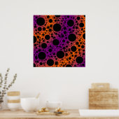 Leerblasen - Lila/orange Poster (Küche)