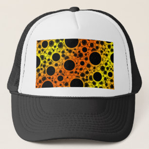 Leerblasen - orange/gelb truckerkappe