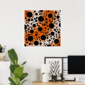 Leerblasen - weiß/orange poster (Heimbüro)