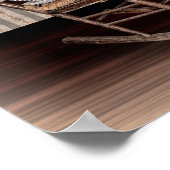 Leere alte Vintage Rockstube Poster (Ecke)