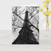 Leere Anlass-Grüße Eiffel-Turm-Paris Karte (Gelbe Blume)