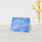 Leere Anmerkungs-Karte--Blauer Himmel-Wolken Karte (Gelbe Blume)