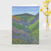 Leere Anmerkungs-Karte - Frühlingszeit in den Karte (Gelbe Blume)