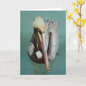 Leere Anmerkungs-Karte - Pelikan Karte (Gelbe Blume)