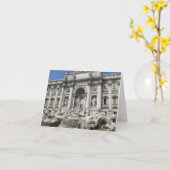 Leere Anmerkungs-Karte--Trevi-Brunnen Karte (Gelbe Blume)