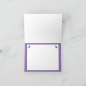 leere Anmerkungskarte mit Vögeln und Farbe Karte (Innenseite)